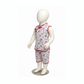 Traditional Chinese Style Floral Outfit for Kids – Sleeveless Top & Shorts Set