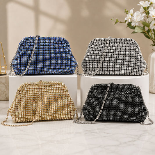 Eboo Luxury Designer Rhinestones Clutch Purse Bag For Women purse Bag Shoulder Bag