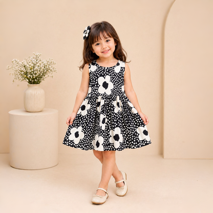 Eboo Sleeveless Cotton Flower Dress Summer Princess Dress