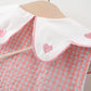 Eboo Baby Girls Sleeveless Heart Print Dress+Bag Set (Pink)