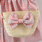 Eboo Baby Girls Sleeveless Heart Print Dress+Bag Set (Pink)