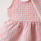 Eboo Baby Girls Sleeveless Heart Print Dress+Bag Set (Pink)