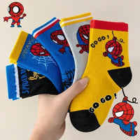Eboo Kids Spider Hero Cotton Socks – Comfortable Cartoon Crew Socks for