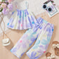 Eboo Girls Printed Top with Trousers - Clothing Set for Girls.