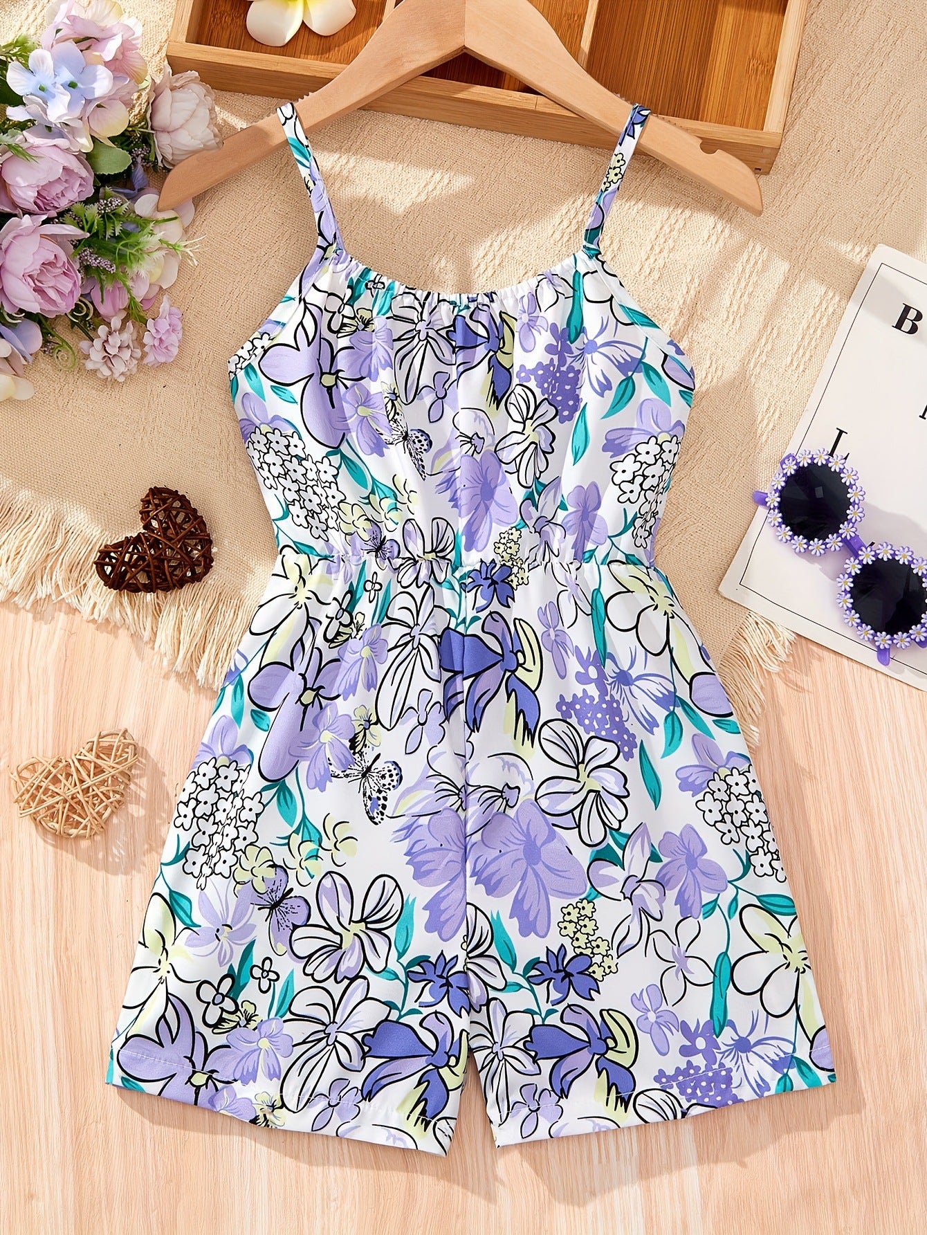 Eboo Girls One Shoulder Playsuit - Jumpsuit for Girls
