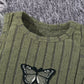 Eboo Tween Girl Solid High-low Hem Hoodie & Camo Print Pants & Tank Top
