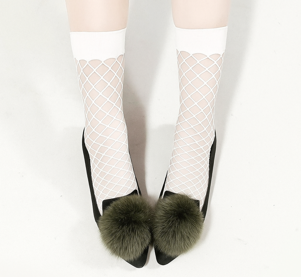 Eboo Mesh Fishnet Socks for Baby Girls - Cotton, Breathable