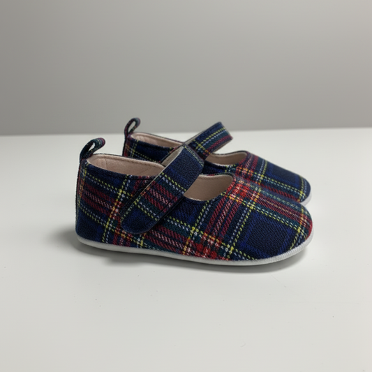 Eboo Soft Plaid Slip-On Shoes