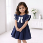 Eboo cotton dress Ruffle Ribbon Blue Cute Summer Dress