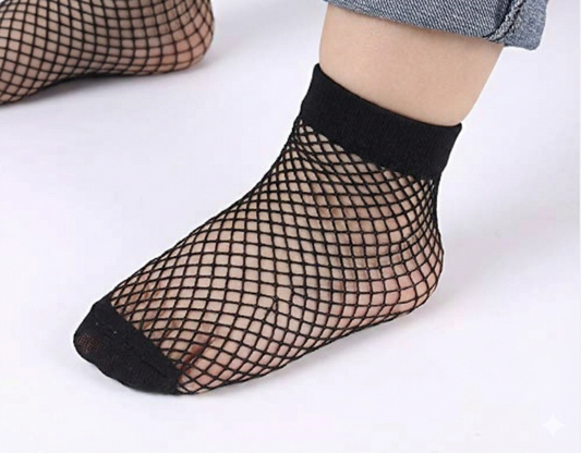 Eboo Mesh Fishnet Socks for Baby Girls - Cotton, Breathable