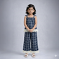 Eboo Girls Korean Summer Plaid Vest Wide Leg Pants 2pcs Outfits