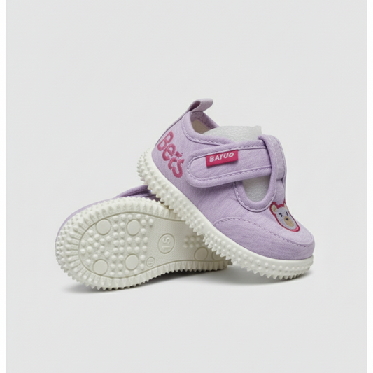 Eboo Kids' Purple Bear Velcro Shoes