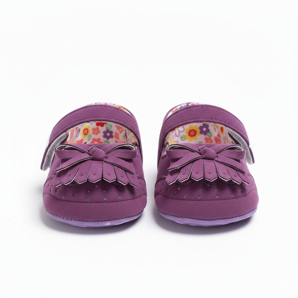 Eboo Purple Fringe Baby Sandals