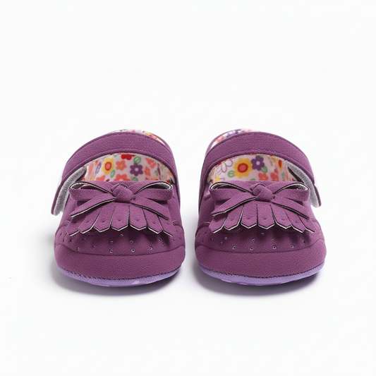 Eboo Purple Fringe Baby Sandals