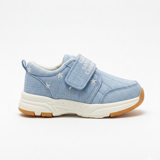 Eboo Baby Blue Quilted Canvas Shoes