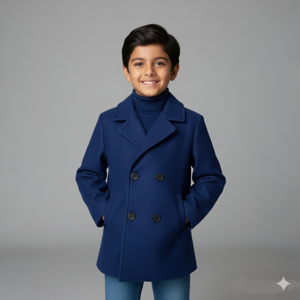 Eboo Kids Royal Winter/Fall Dress Coat (Blue)