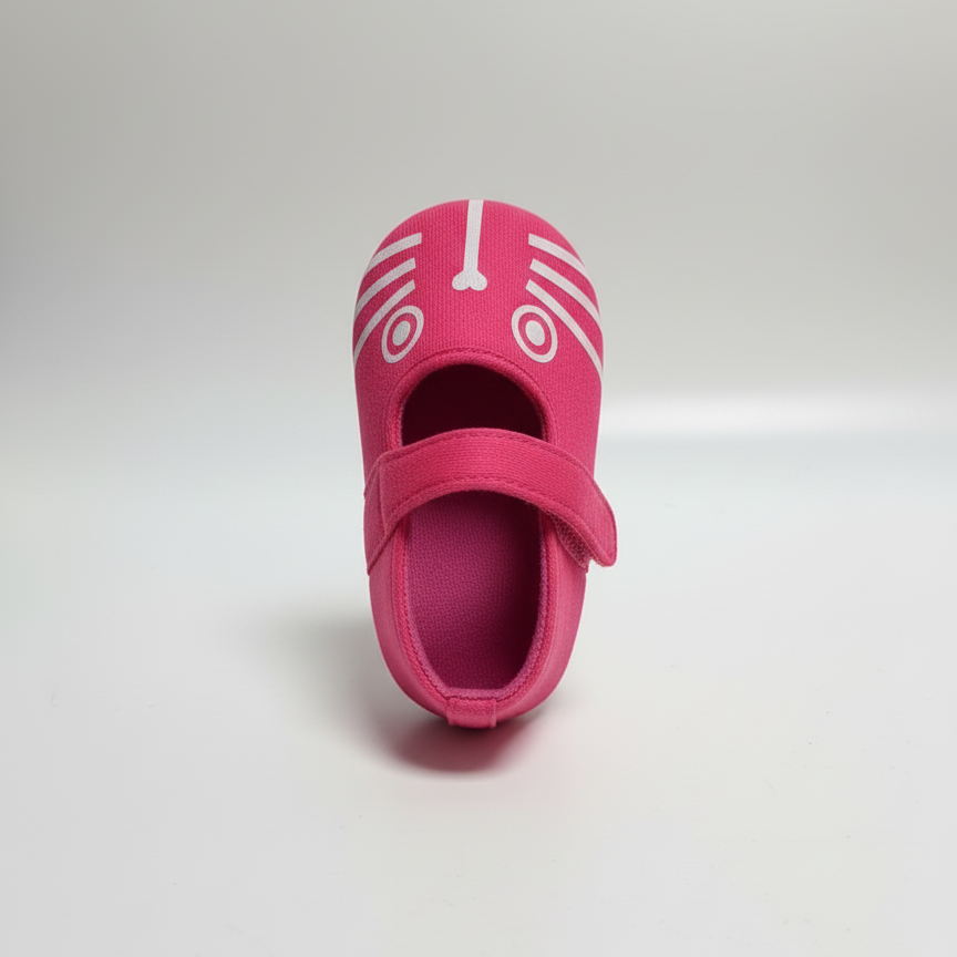 Eboo Cute Cat Face Soft Sole Shoes