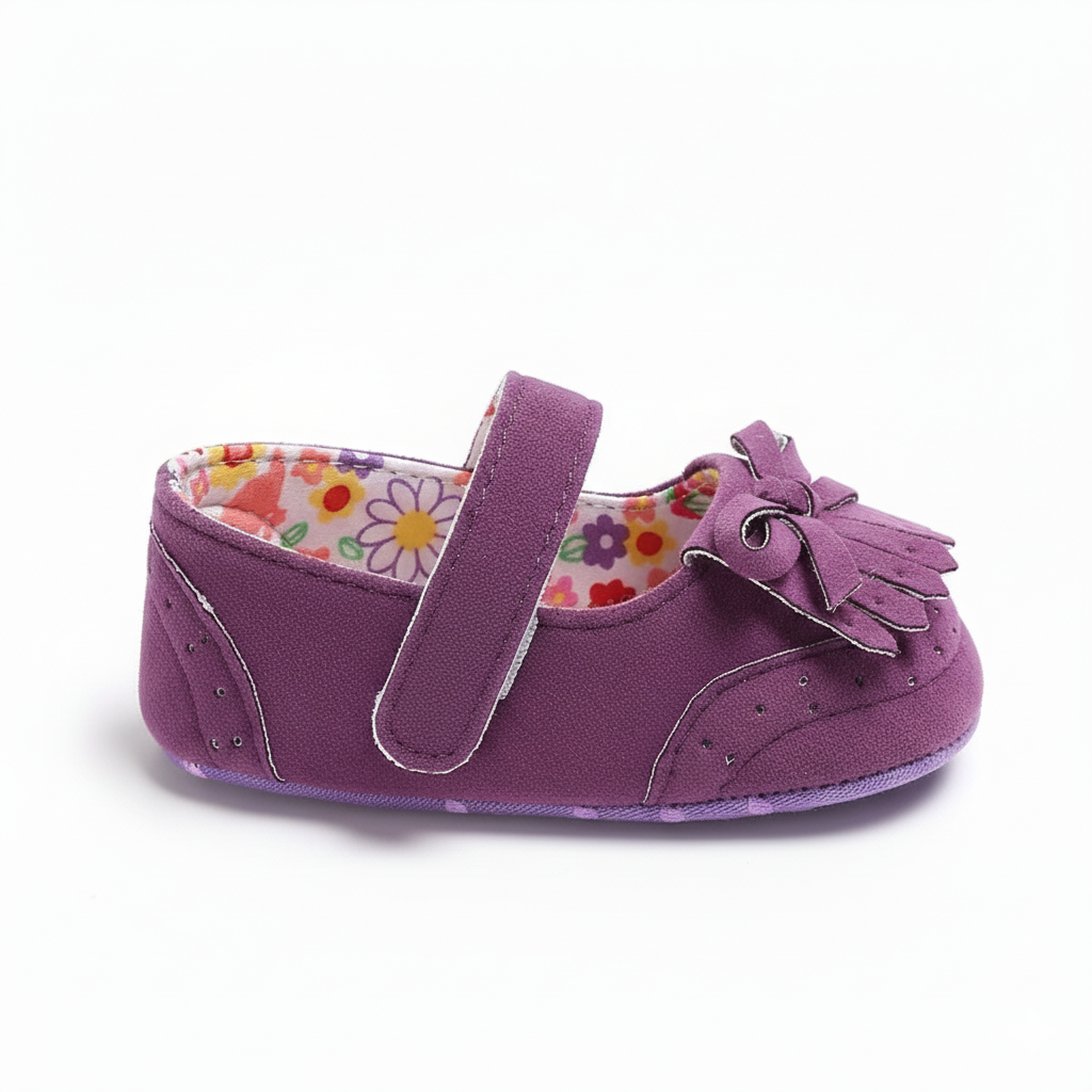 Eboo Purple Fringe Baby Sandals
