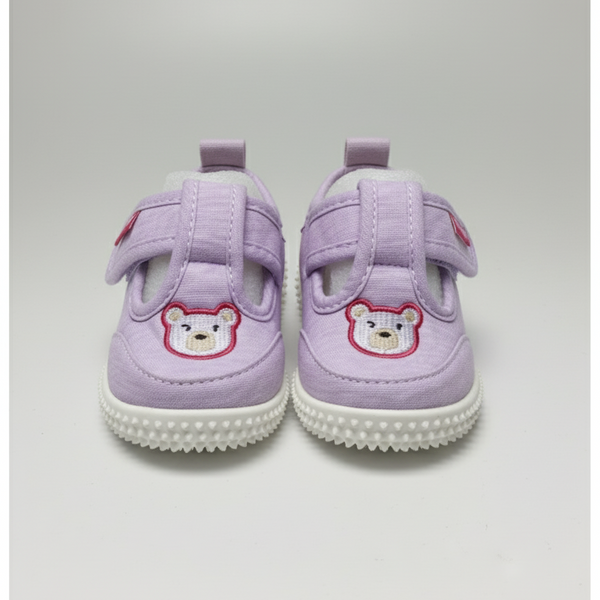 Eboo Kids' Purple Bear Velcro Shoes