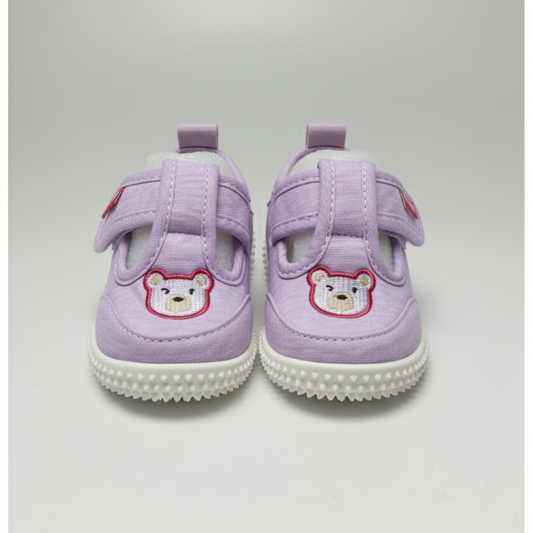 Eboo Kids' Purple Bear Velcro Shoes