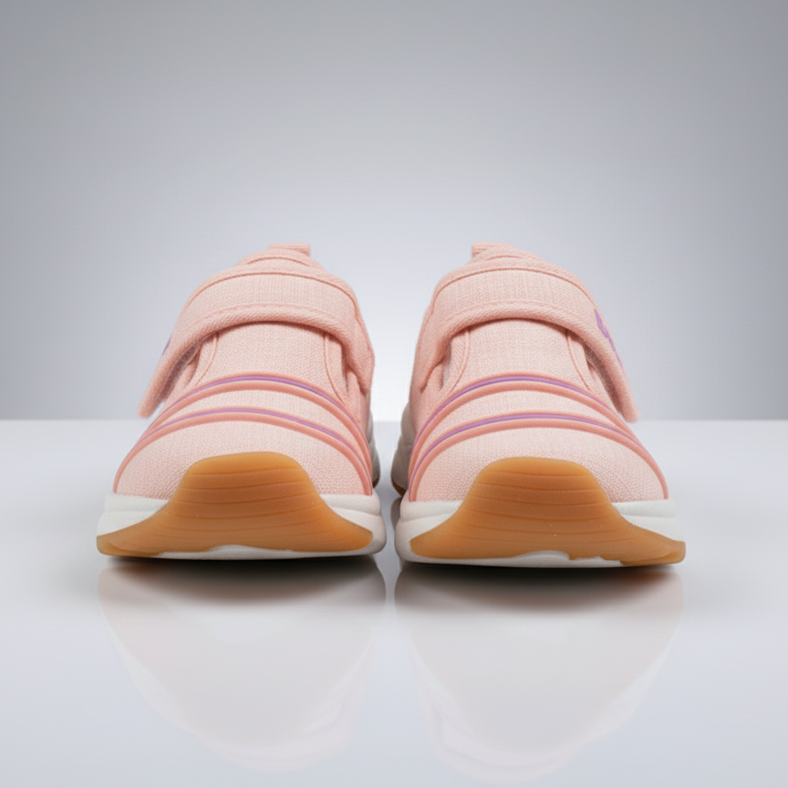 Eboo Kids' Easy-Wear Pink Athletic Comfort Shoes