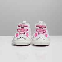 Eboo Girls White Polka Dot Bunny Face Shoes