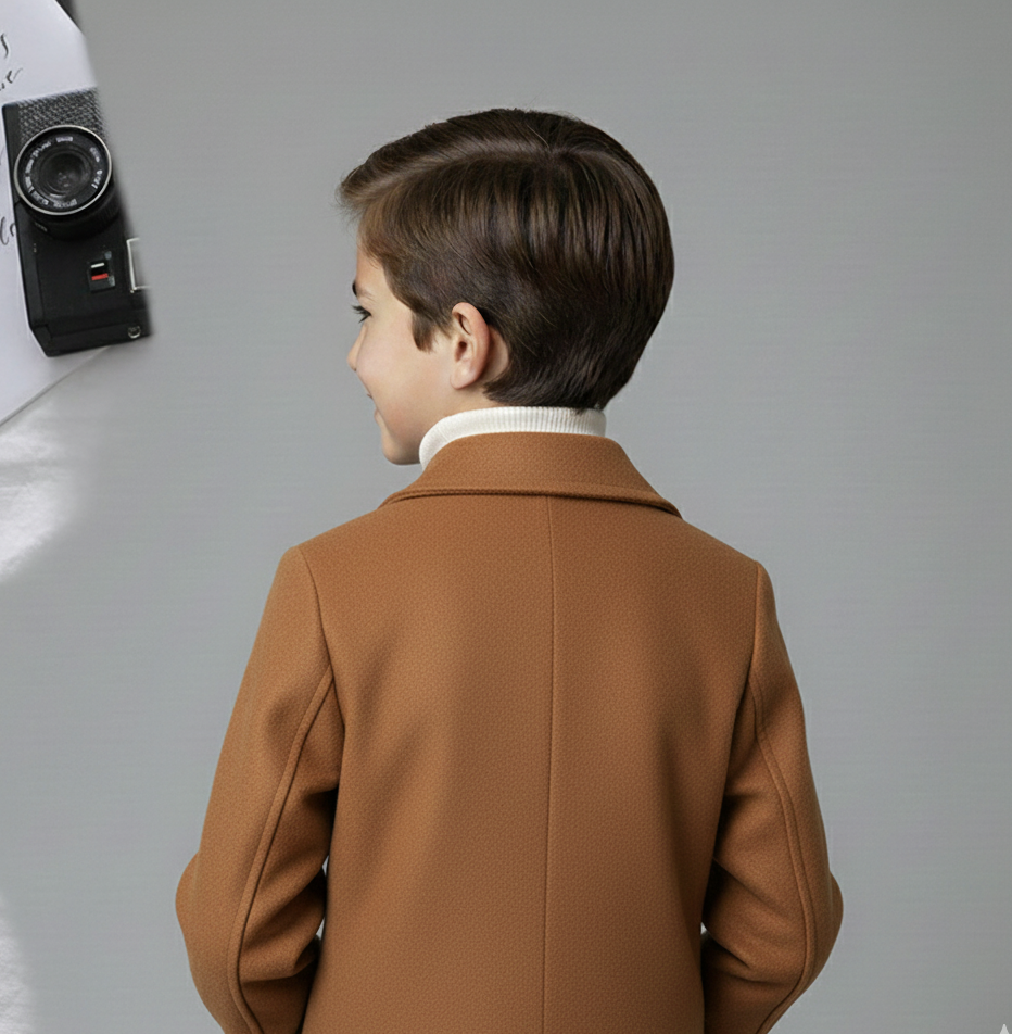 Eboo Kids Royal Winter/Fall Dress Coat (Brown)