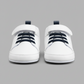 Eboo White Baby Sneakers with Black Laces