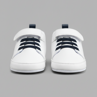 Eboo White Baby Sneakers with Black Laces