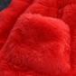 Eboo Girls Winter Warm Hooded Faux Fur Jacket with Cute Ear Design (Red)
