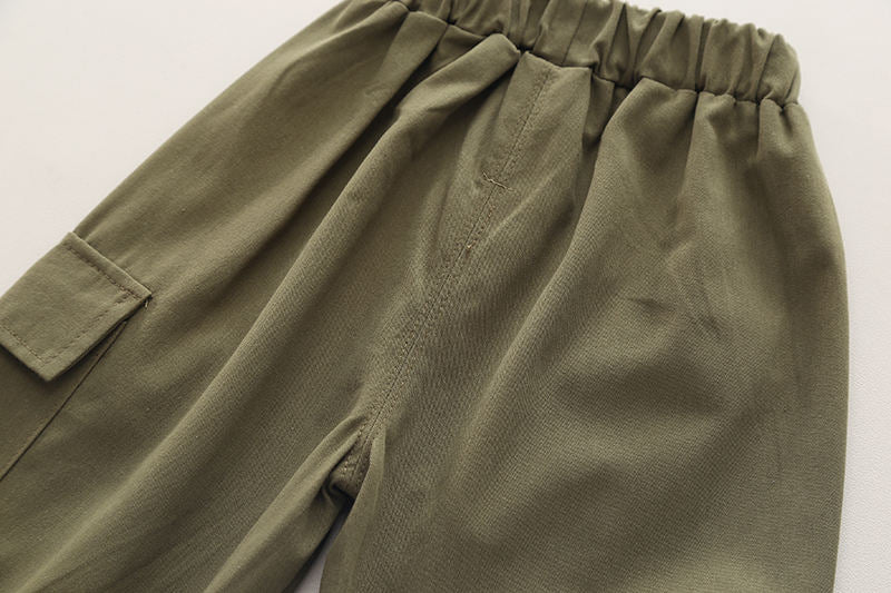 Eboo Boys blocked Shirt With Jogger Set