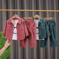 Eboo Stylish Corduroy Two-Piece Set for Toddlers Ã¢?? Jacket & Elastic Waist Pants