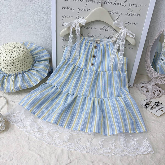 Eboo Girls Princess Sleeveless Dress with Hat