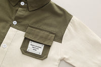 Eboo Boys blocked Shirt With Jogger Set