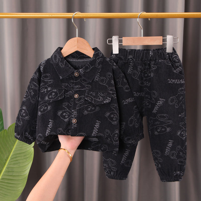 Eboo Teddy Bear Print Jacket & Pant Set