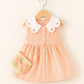 Eboo Baby Girls Fashion Cute Sleeveless Sweet Heart Print Dress Bag Set
