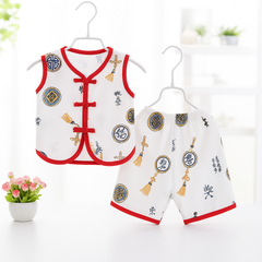 Chinese Style Baby Boy’s Vest & Shorts Set