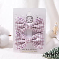 Eboo High Quality Solid Color Kids Bows Hair Clips