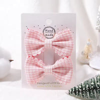 Eboo High Quality Solid Color Kids Bows Hair Clips