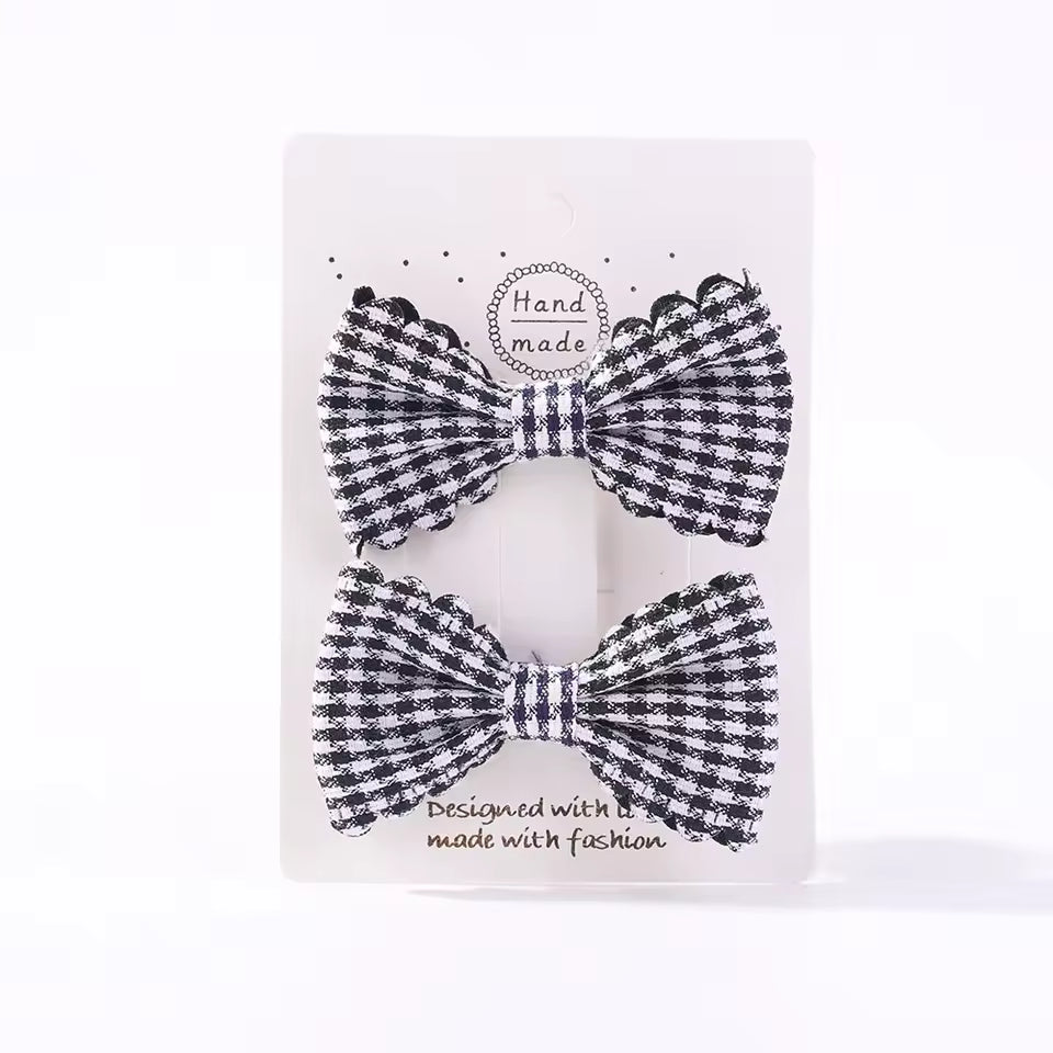 Eboo High Quality Solid Color Kids Bows Hair Clips