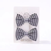 Eboo High Quality Solid Color Kids Bows Hair Clips