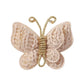 Eboo Handmade Knitted Colorful Butterfly Hair Clips Soft Solid Color