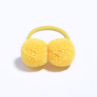 Eboo Kids Candy Color Elastic for Pony Tail Hair Ties with Sweet Ball Design Baby Girls