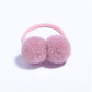 Eboo Kids Candy Color Elastic for Pony Tail Hair Ties with Sweet Ball Design Baby Girls