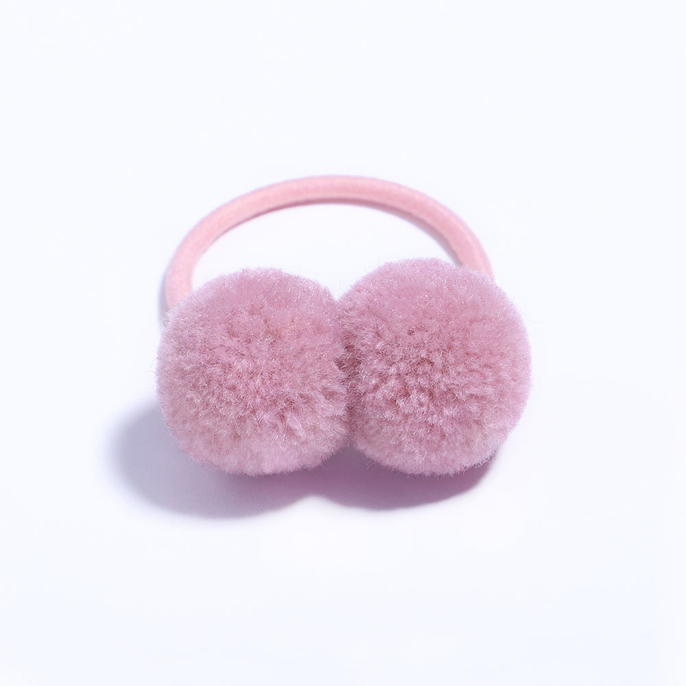 Eboo Kids Candy Color Elastic for Pony Tail Hair Ties with Sweet Ball Design Baby Girls