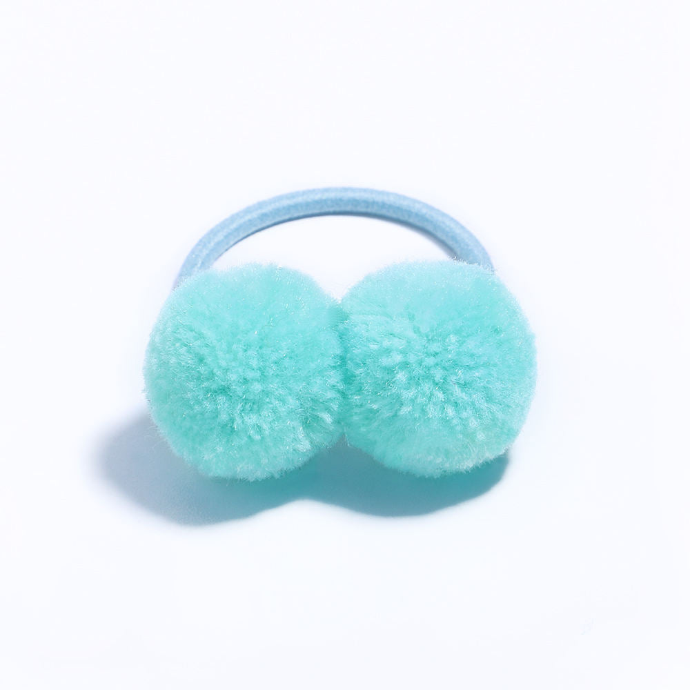 Eboo Kids Candy Color Elastic for Pony Tail Hair Ties with Sweet Ball Design Baby Girls