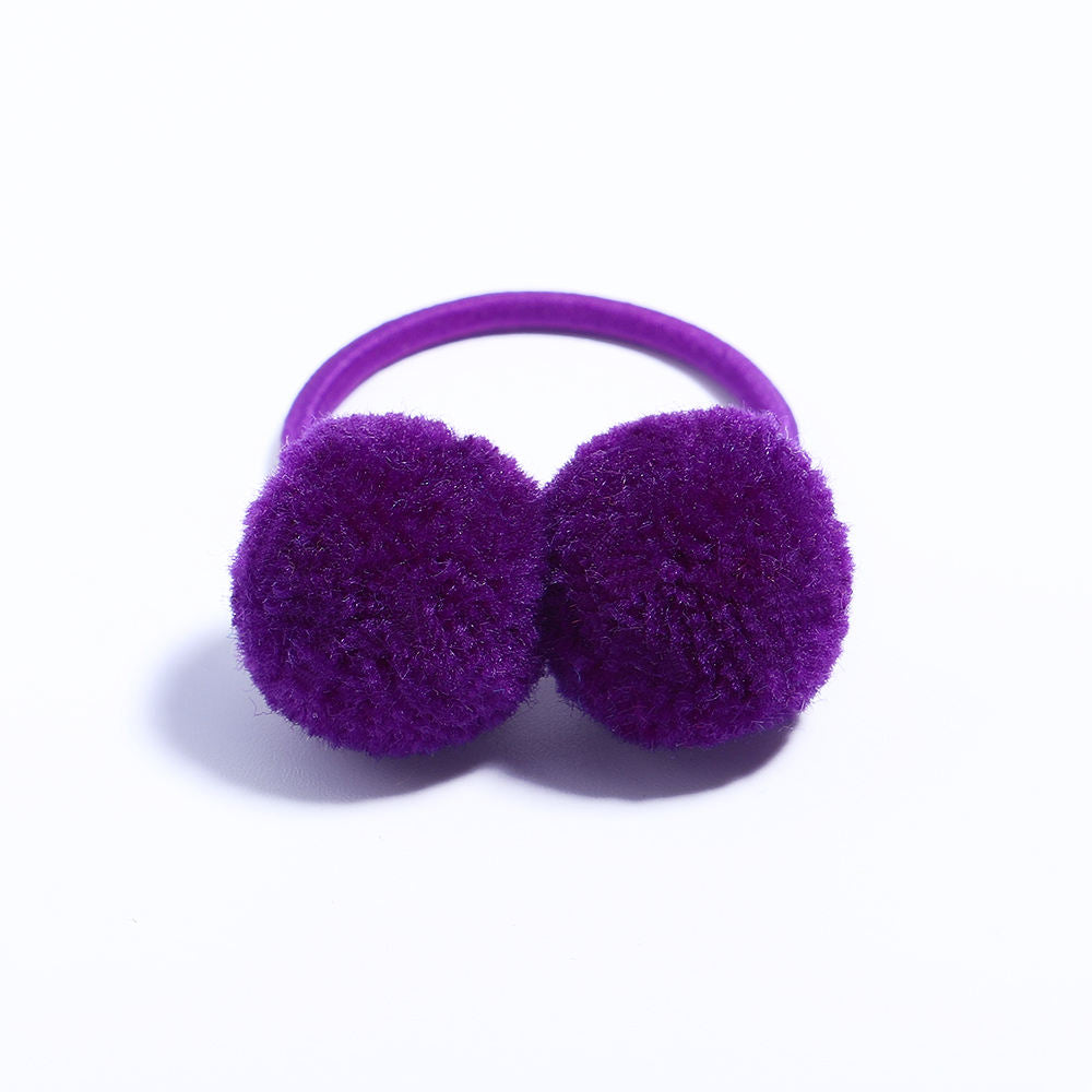 Eboo Kids Candy Color Elastic for Pony Tail Hair Ties with Sweet Ball Design Baby Girls