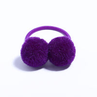 Eboo Kids Candy Color Elastic for Pony Tail Hair Ties with Sweet Ball Design Baby Girls