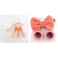 Eboo Toddler Baby Girl Summer Sleeveless Flying Sleeve Printed Bowknot Dress (ORANGE)