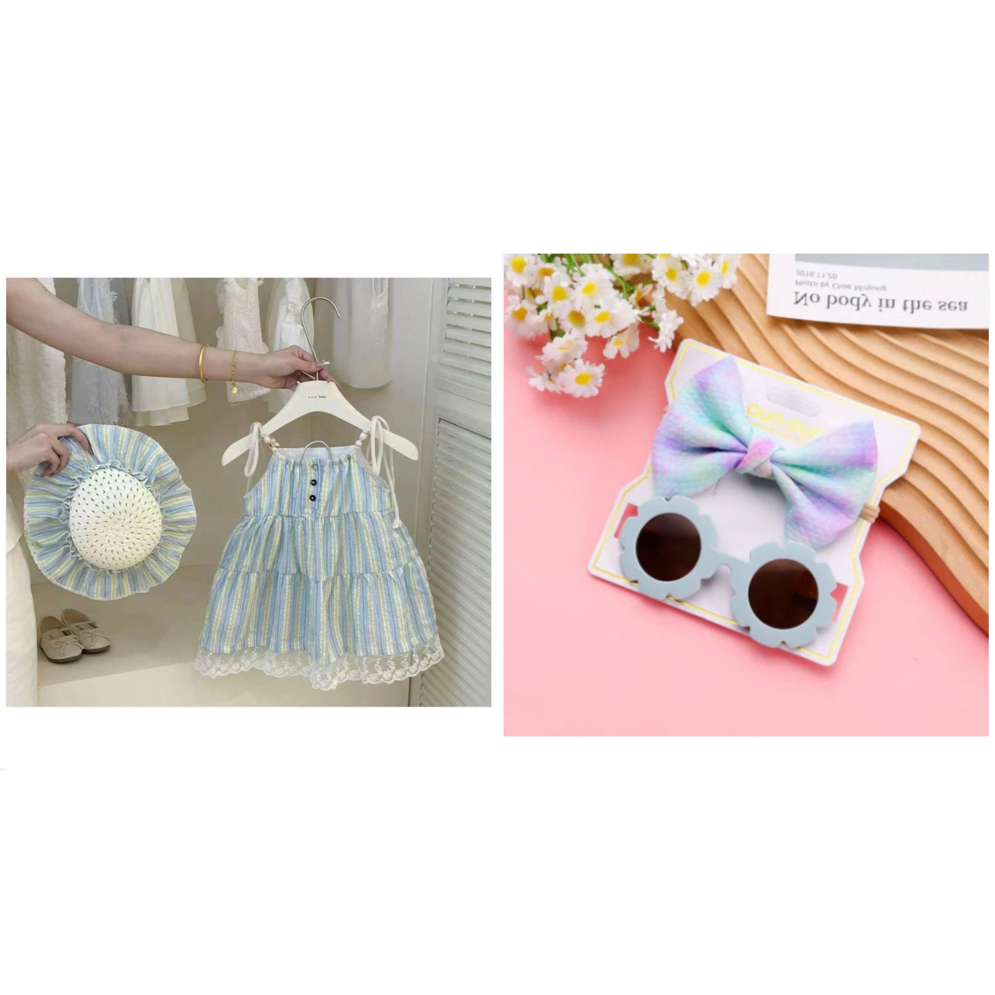 Eboo Girls Princess Sleeveless Dress with Hat